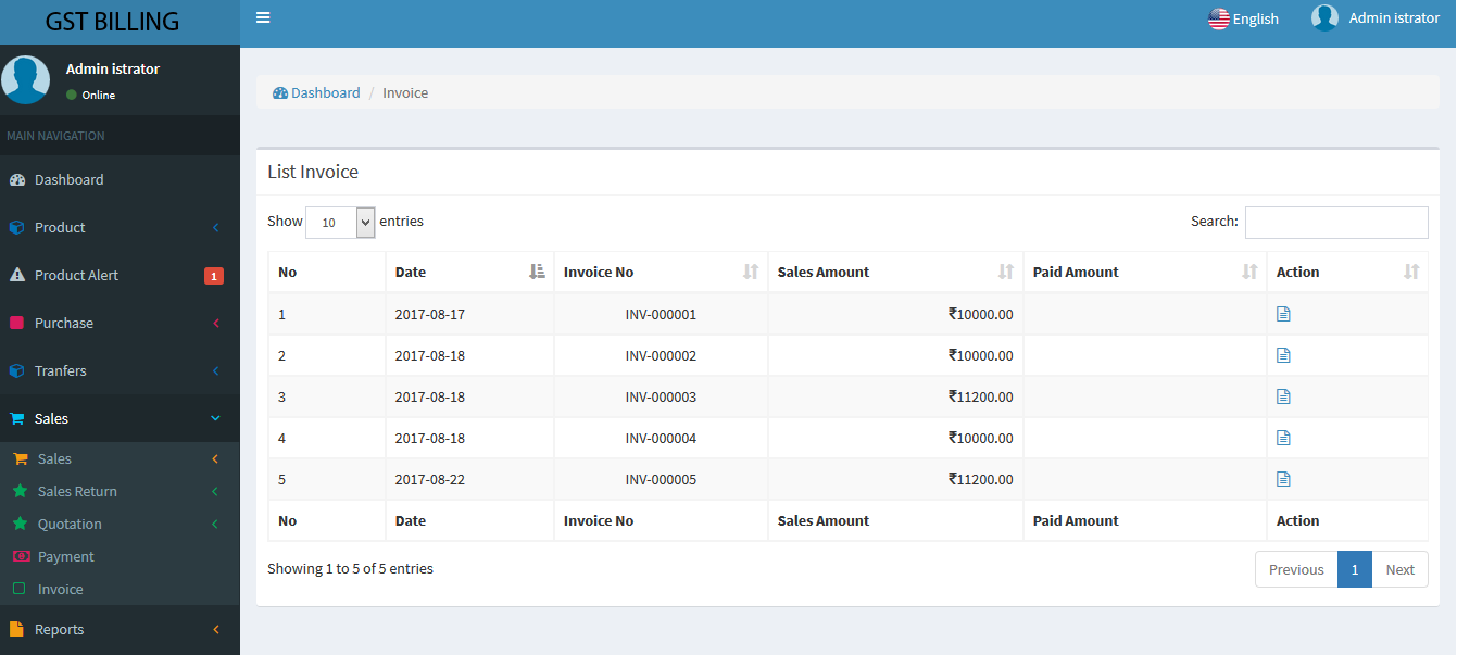 GST HSN Billing Software (Mr. GBS) | Mr.HiTech